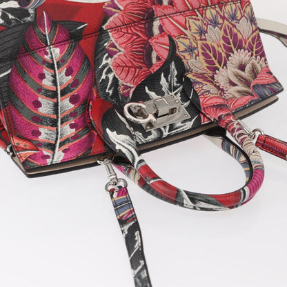 Salvatore Ferragamo Studio Satchel Printed Leather, MULTICOLOUR, LEATHER, Handbag