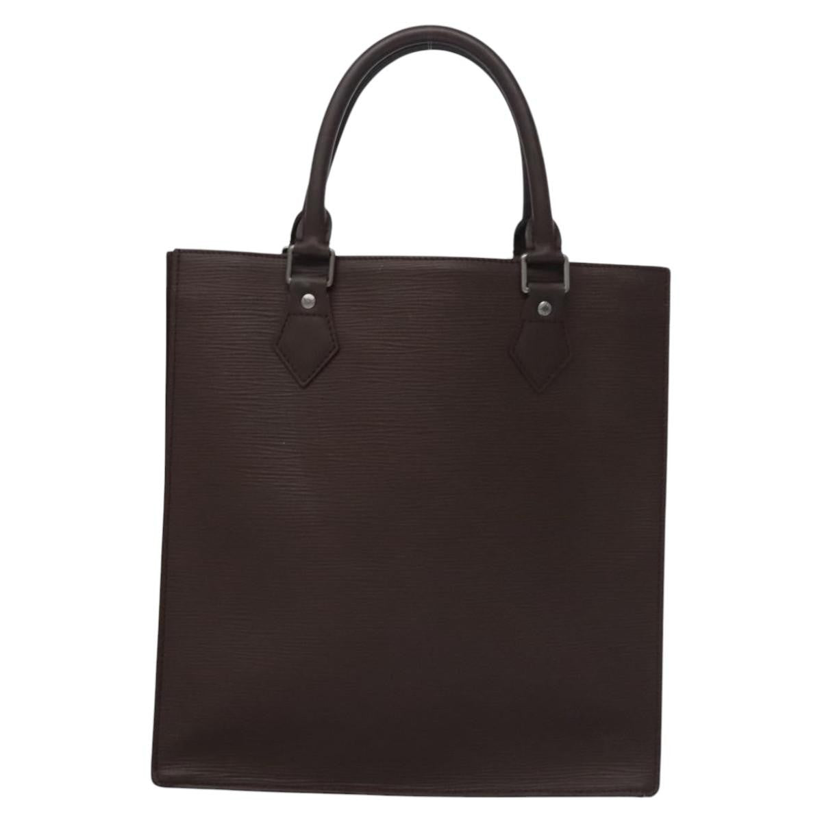 Louis Vuitton Sac Plat Bag Epi Leather, BROWN, LEATHER, Handbag