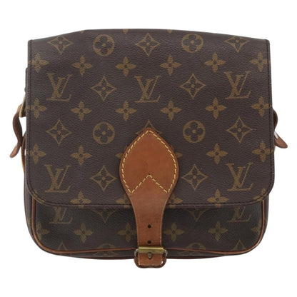 Louis Vuitton Cartouchiere Handbag Monogram Canvas, BROWN, CANVAS, Shoulder bag