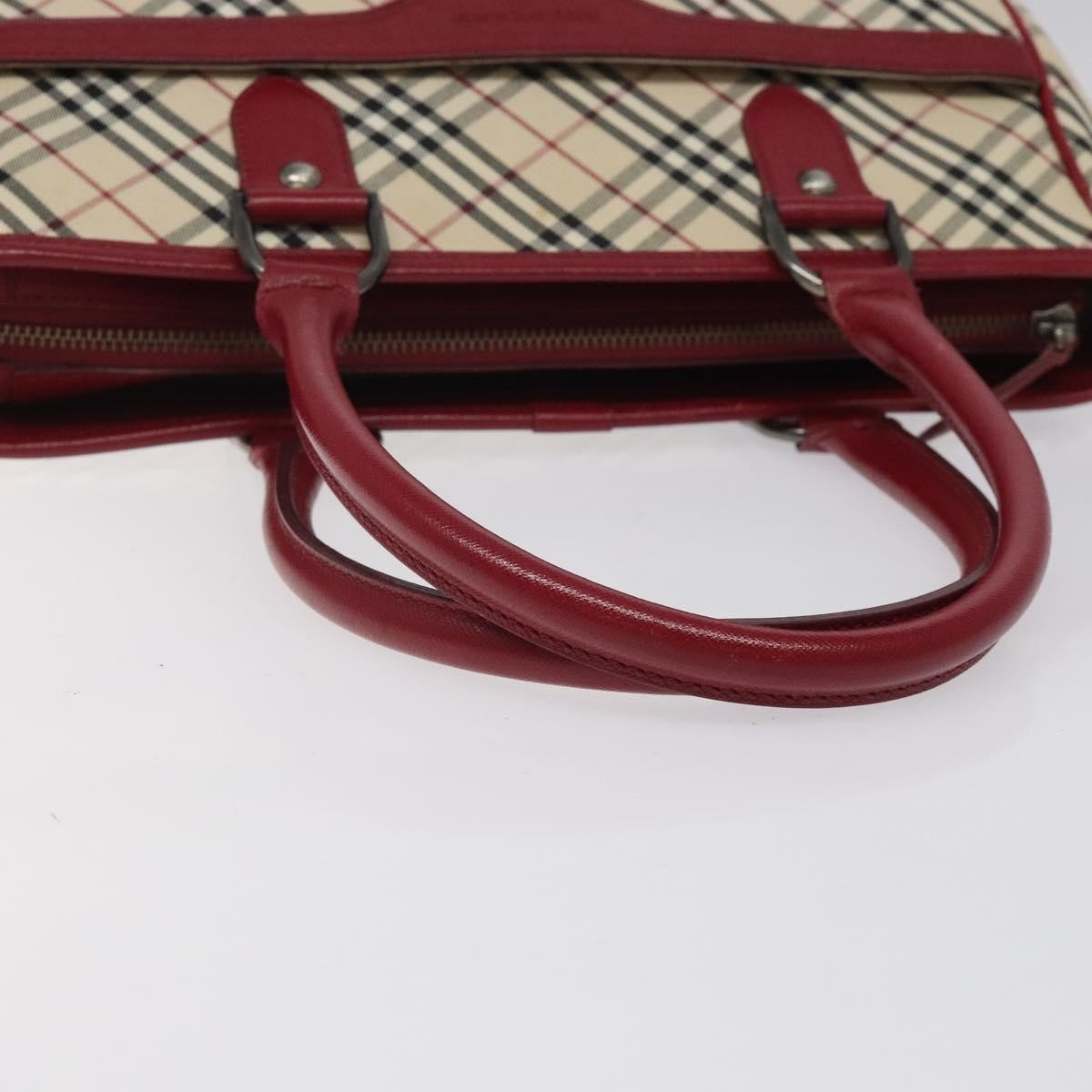 Burberry Nova Check Tote Leather, BEIGE, CANVAS, Tote bag