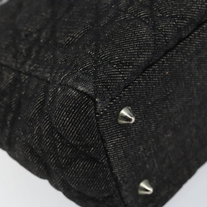 Christian Dior Vintage Lady Dior Bag Cannage Quilt Denim, BLACK, DENIM_JEANS, Handbag