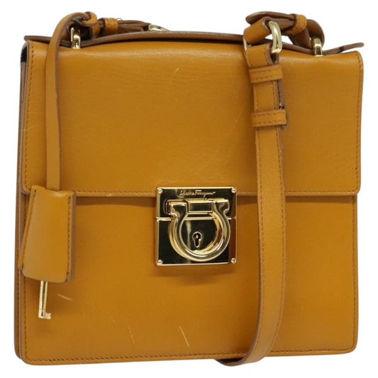 Salvatore Ferragamo Marisol Crossbody Bag Leather, BROWN, LEATHER, Crossbody bag