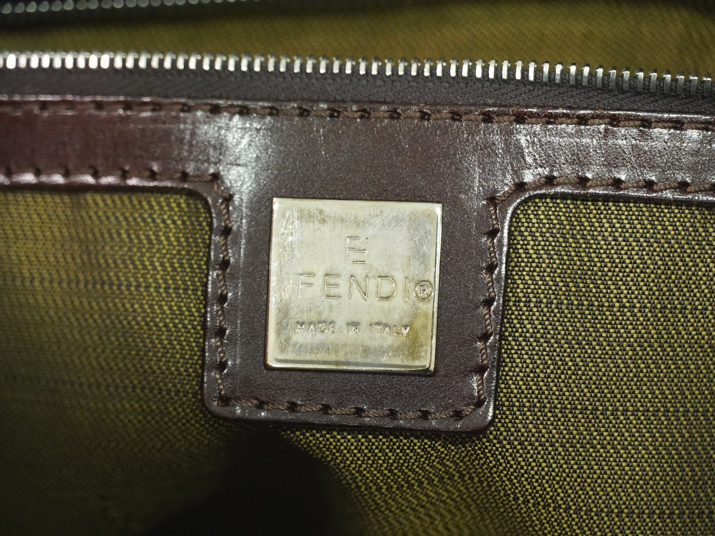 Fendi Zucca Tote bag Canvas, BROWN, CANVAS, Tote bag