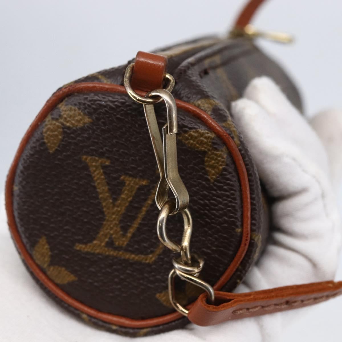 Louis Vuitton Papillon Pochette Monogram Canvas, BROWN, CANVAS, Handbag