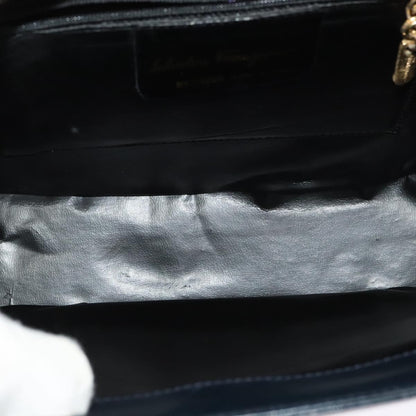 Salvatore Ferragamo Shoulder Bag Leather, NAVY, LEATHER, Shoulder bag