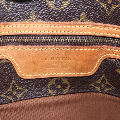 Louis Vuitton Shopping Sac Handbag Monogram Canvas, BROWN, CANVAS, Tote bag