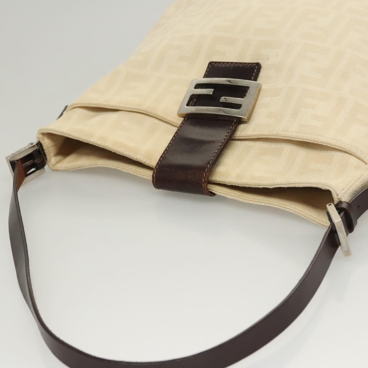 Fendi Mamma Baguette Shoulder Bag Canvas, BEIGE, CANVAS, Shoulder bag