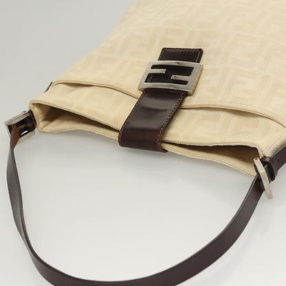 Fendi Mamma Baguette Shoulder Bag Canvas, BEIGE, CANVAS, Shoulder bag