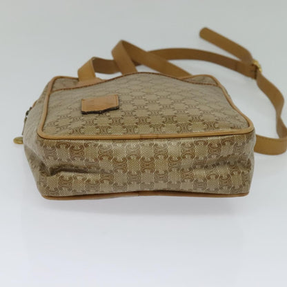 Celine Vintage Macadam Shoulder Bag Canvas, BEIGE, CANVAS, Shoulder bag