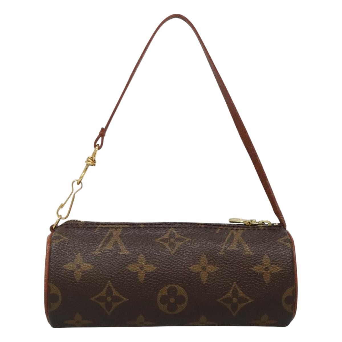 Louis Vuitton Papillon Pochette Monogram Canvas, BROWN, CANVAS, Handbag