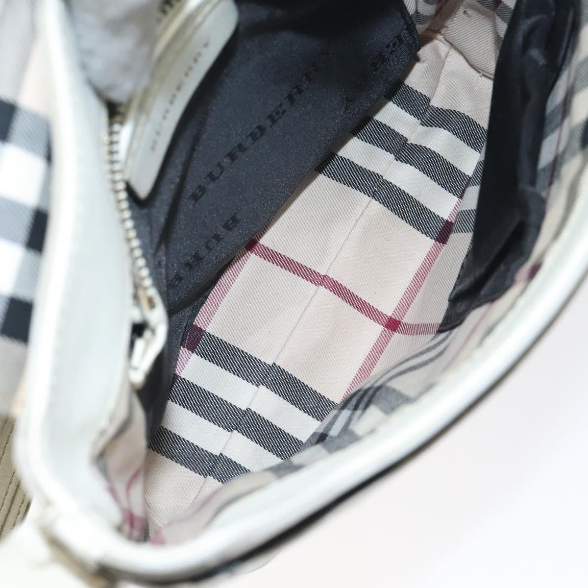 Burberry Flap Shoulder Bag Leather, WHITE, LEATHER, Shoulder bag