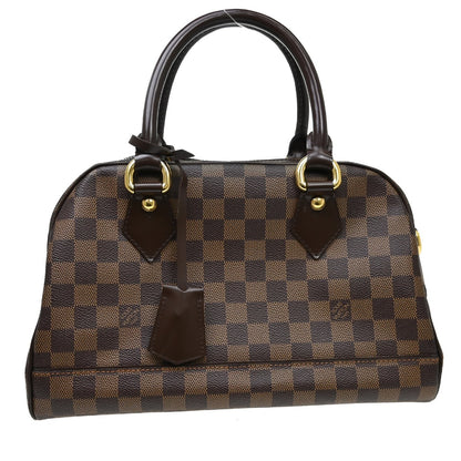 Louis Vuitton Duomo Boston Bag Damier, Brown, Canvas, Handbag