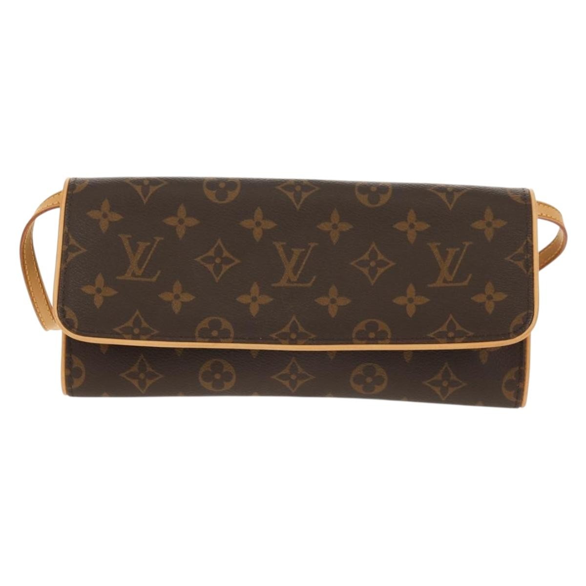 Louis Vuitton Twin Handbag Monogram Canvas, BROWN, CANVAS, Shoulder bag
