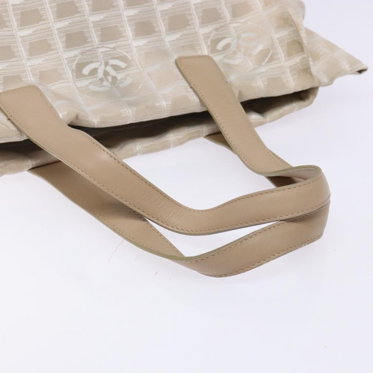 Chanel Travel Line Tote Nylon, BEIGE, NYLON, Tote bag