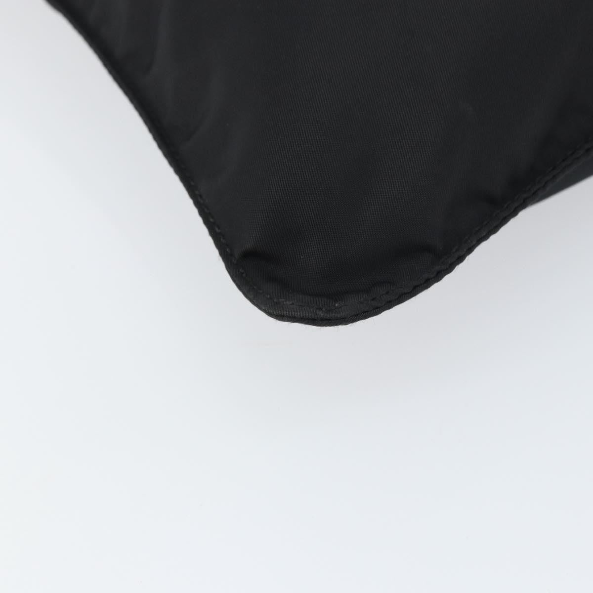 Prada Front Pocket Messenger Bag Tessuto, BLACK, NYLON, Shoulder bag