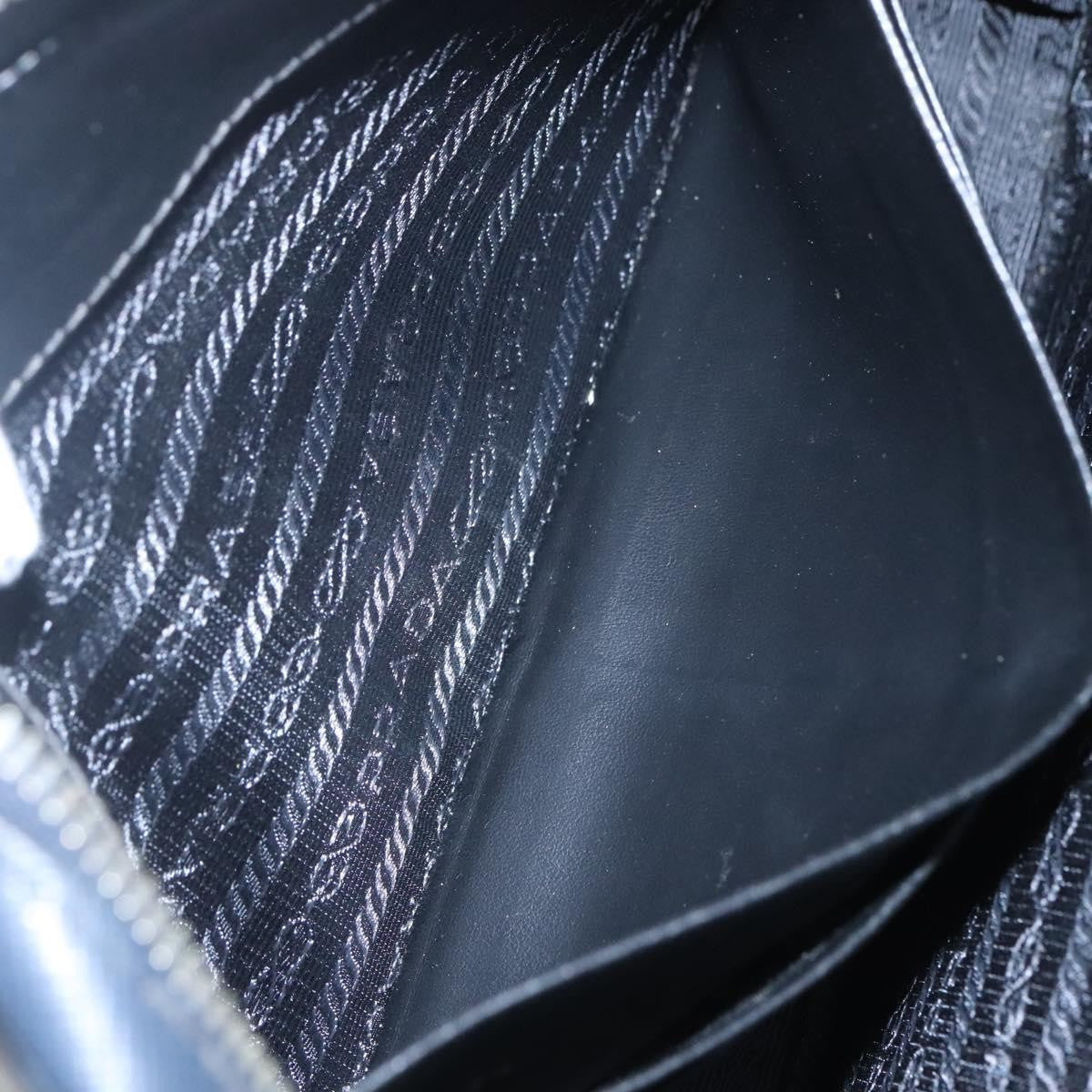 Prada Zip Pochette Saffiano Leather, NAVY, LEATHER, Clutche & pouche