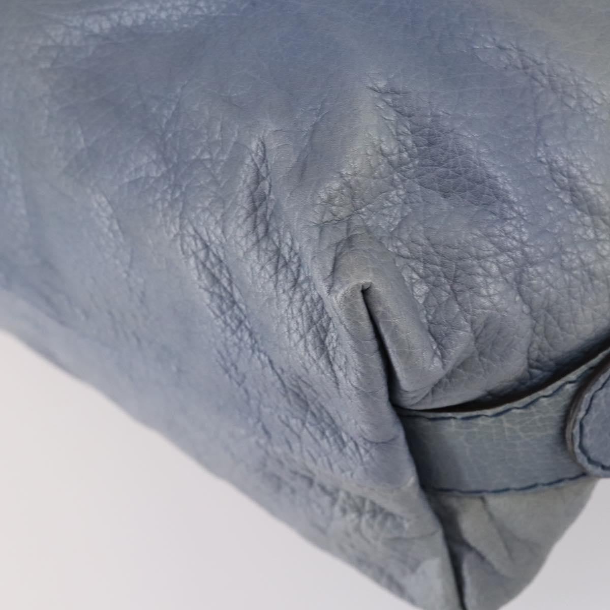 Gucci Bamboo Bar Shoulder Bag Leather, BLUE, LEATHER, Shoulder bag