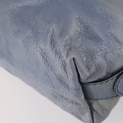 Gucci Bamboo Bar Shoulder Bag Leather, BLUE, LEATHER, Shoulder bag