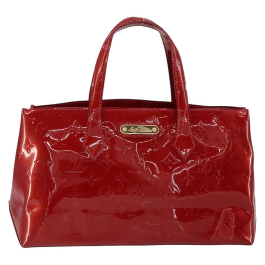 Louis Vuitton Wilshire Handbag Monogram Vernis, RED, PATENT_LEATHER, Handbag
