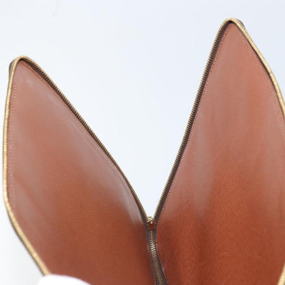 Louis Vuitton Poche Documents Monogram Canvas, BROWN, CANVAS, Clutche & pouche