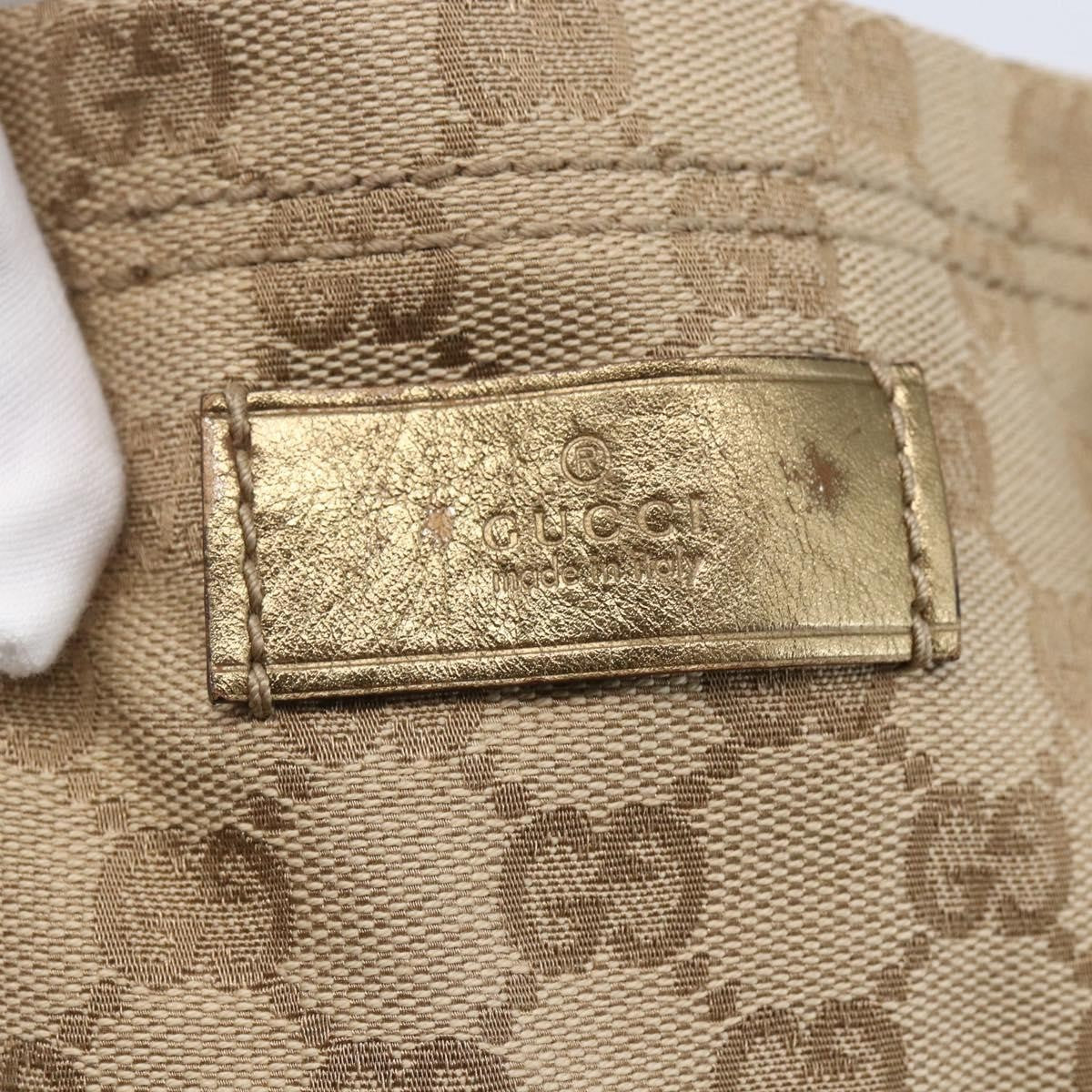 Gucci Original Web Tote GG Canvas, BEIGE, CANVAS, Tote bag