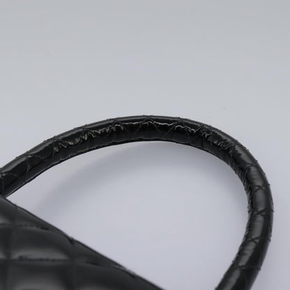 Chanel CC Turnlock Top Handle Flap Bag Patent leather, BLACK, PATENT_LEATHER, Handbag