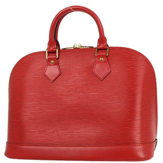 Louis Vuitton Alma Handbag Epi Leather, RED, LEATHER, Handbag