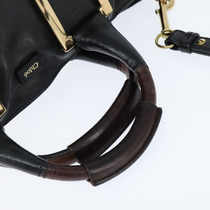 Chloe Ethel Tote Leather, BLACK, LEATHER, Tote bag