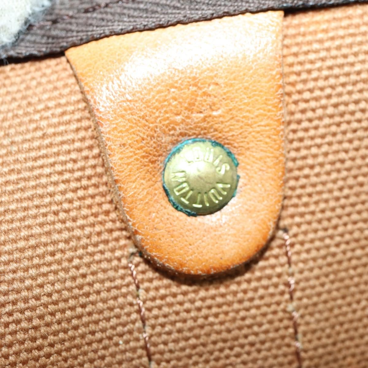 Louis Vuitton Keepall Bag Monogram Canvas, BROWN, CANVAS, Travel bag