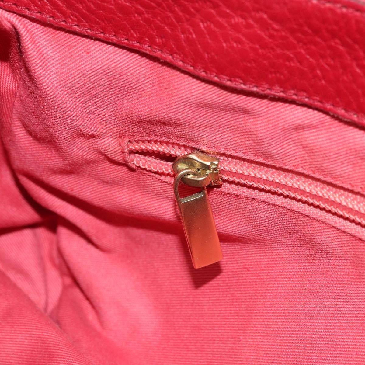 Salvatore Ferragamo Gancini Shoulder Bag Leather, RED, LEATHER, Shoulder bag