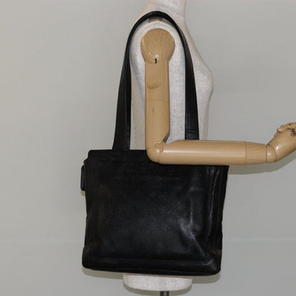 Chanel Vintage Logo Tote Caviar, BLACK, LEATHER, Tote bag