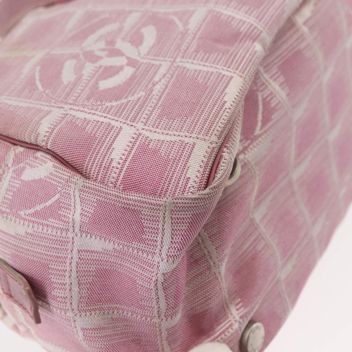 Chanel Travel Line Satchel Nylon, PINK, NYLON, Handbag