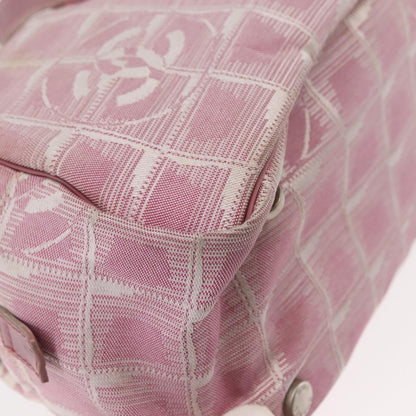 Chanel Travel Line Satchel Nylon, PINK, NYLON, Handbag