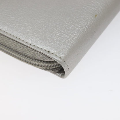 Chanel Camellia Zip Around Organizer Leather, SILVER, LEATHER, Wallets