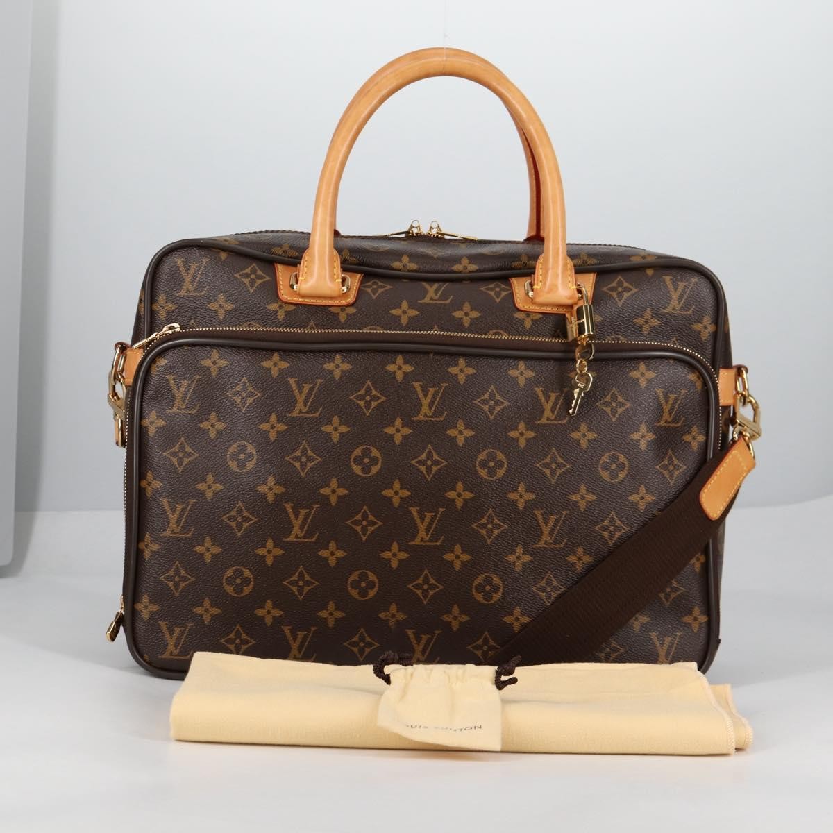 Louis Vuitton Icare Laptop Bag Monogram Canvas, BROWN, CANVAS, Briefcase