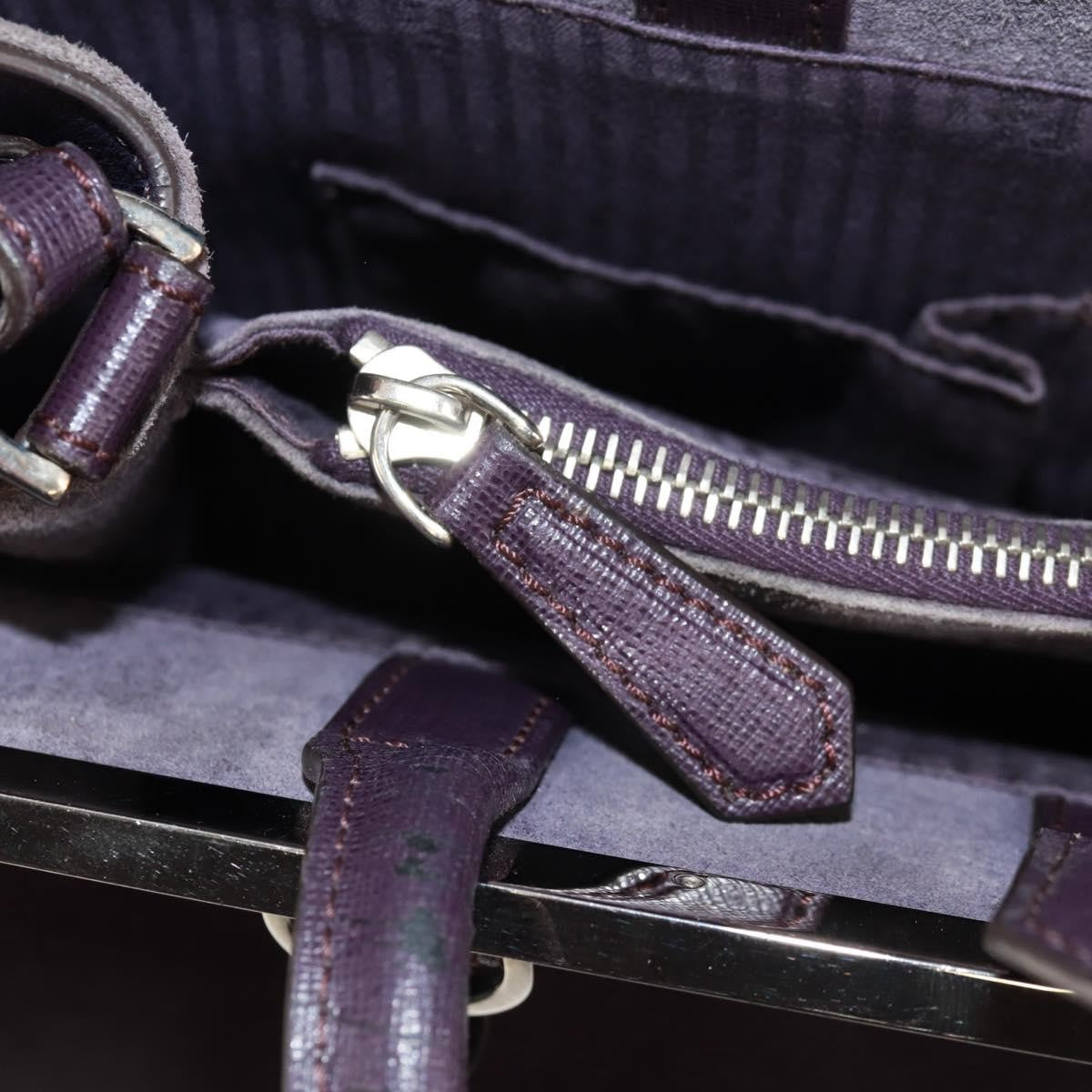 Fendi 2Jours Bag Leather, PURPLE, LEATHER, Handbag