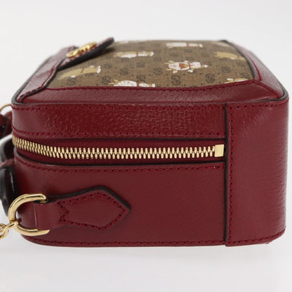 Gucci Doraemon Ophidia Zip Around Camera Bag Printed Mini GG Coated Canvas, BEIGE, CANVAS, Shoulder bag