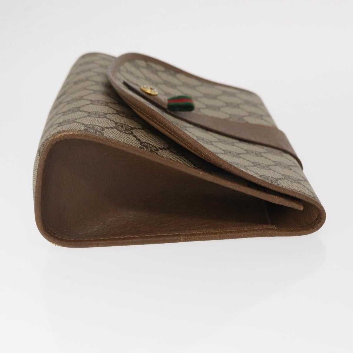 Gucci Vintage old clutch Canvas, BEIGE, PVC, Clutche & pouche