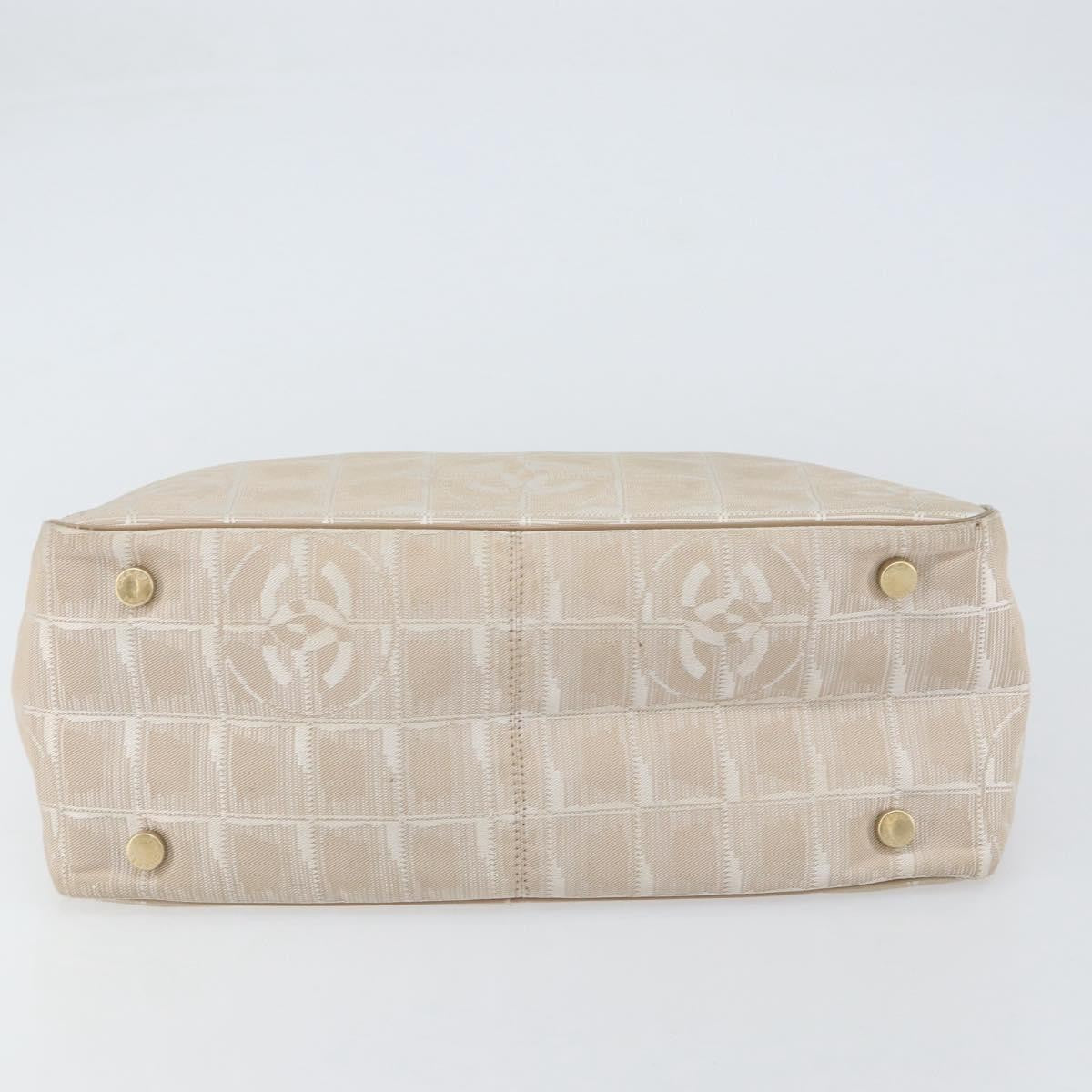 Chanel Travel Line Tote Nylon, BEIGE, NYLON, Tote bag