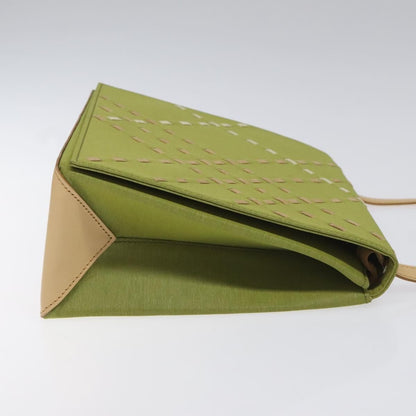 Burberry Nova check Shoulder bag Canvas, GREEN, CANVAS, Shoulder bag