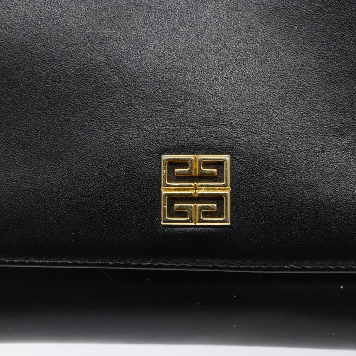 Givenchy Vintage 4G shoulder bag Leather, BLACK, LEATHER, Shoulder bag