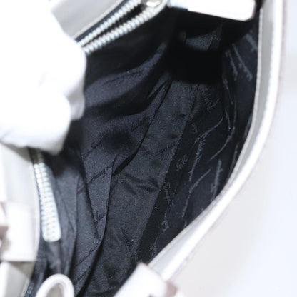 Salvatore Ferragamo Gancini Shoulder Bag Leather, BEIGE, LEATHER, Shoulder bag