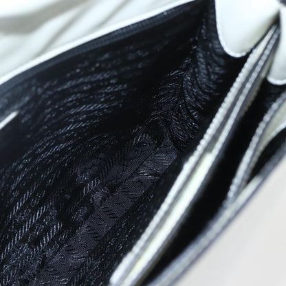 Prada Vintage Handbag Leather, WHITE, LEATHER, Handbag