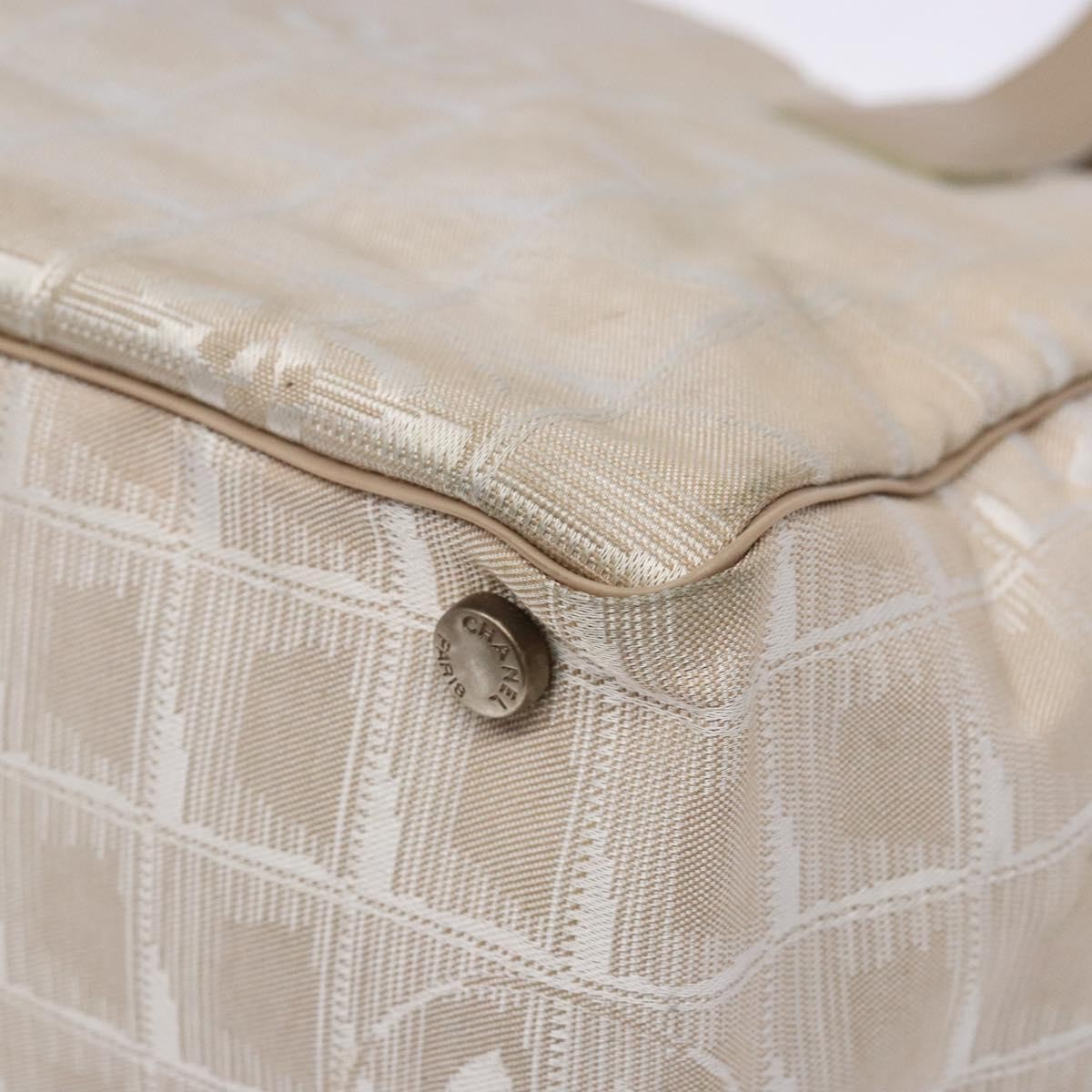 Chanel Travel Line Tote Nylon, BEIGE, NYLON, Tote bag