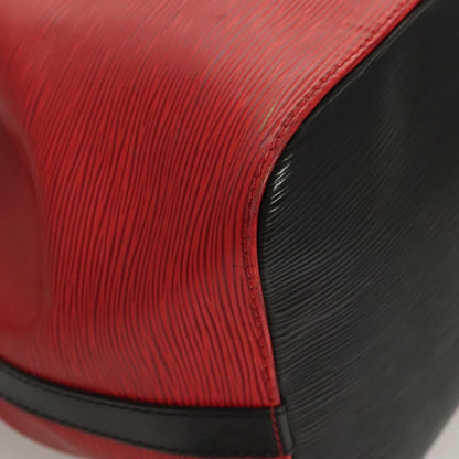 Louis Vuitton Petit Noe Handbag Two Tone Epi Leather, RED, LEATHER, Handbag