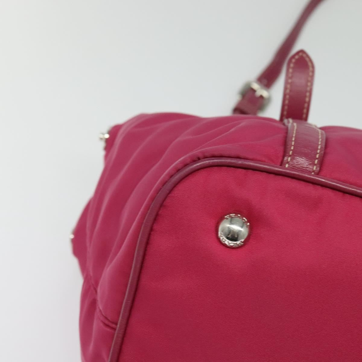 Prada Convertible Belted Hobo Tessuto with Leather, PINK, NYLON, Tote bag