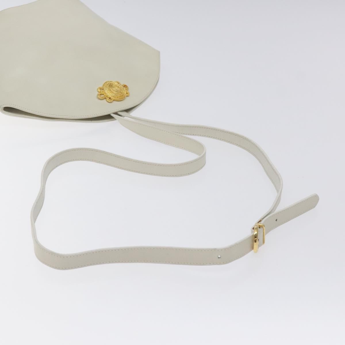 Salvatore Ferragamo Shoulder Bag Leather, WHITE, LEATHER, Shoulder bag