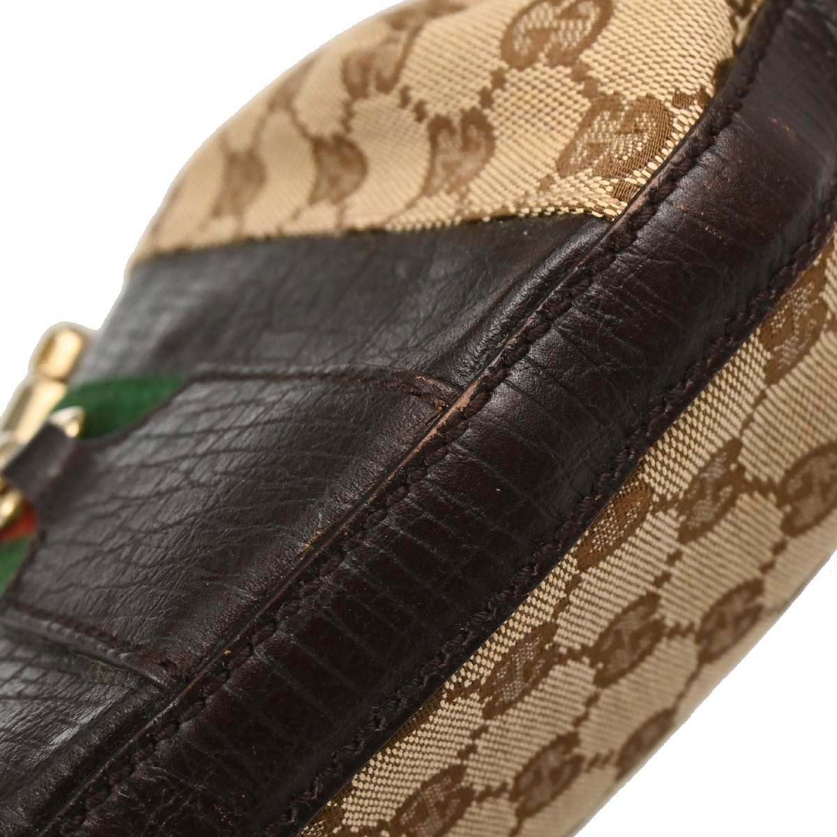 Gucci Vintage Horsebit Shoulder bag Canvas, Brown, Canvas, Shoulder Bag