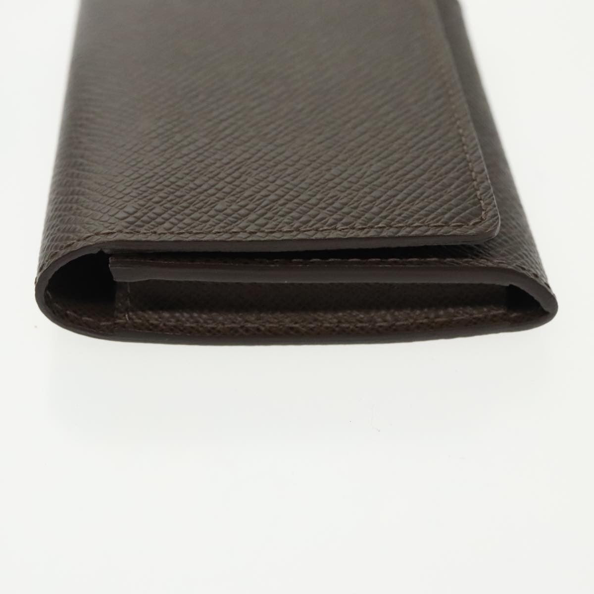 Louis Vuitton Envelope Business Card Holder Taiga Leather, BROWN, LEATHER, Card Holders
