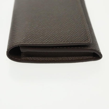 Louis Vuitton Envelope Business Card Holder Taiga Leather, BROWN, LEATHER, Card Holders
